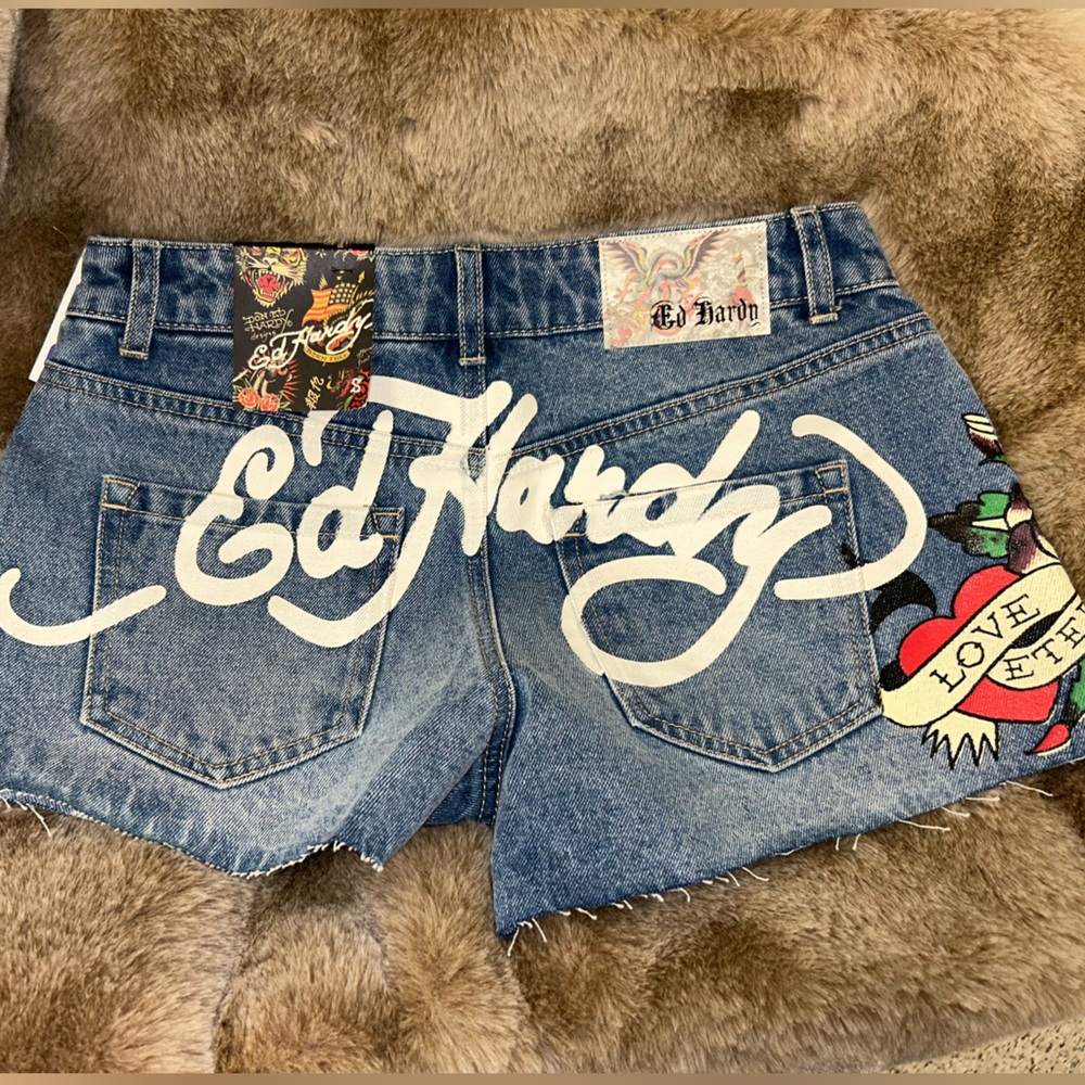 Ed Hardy Jean Shorts
